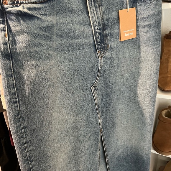 Reformation Nila Asymmetrical Denim Skirt - Picture 5 of 5